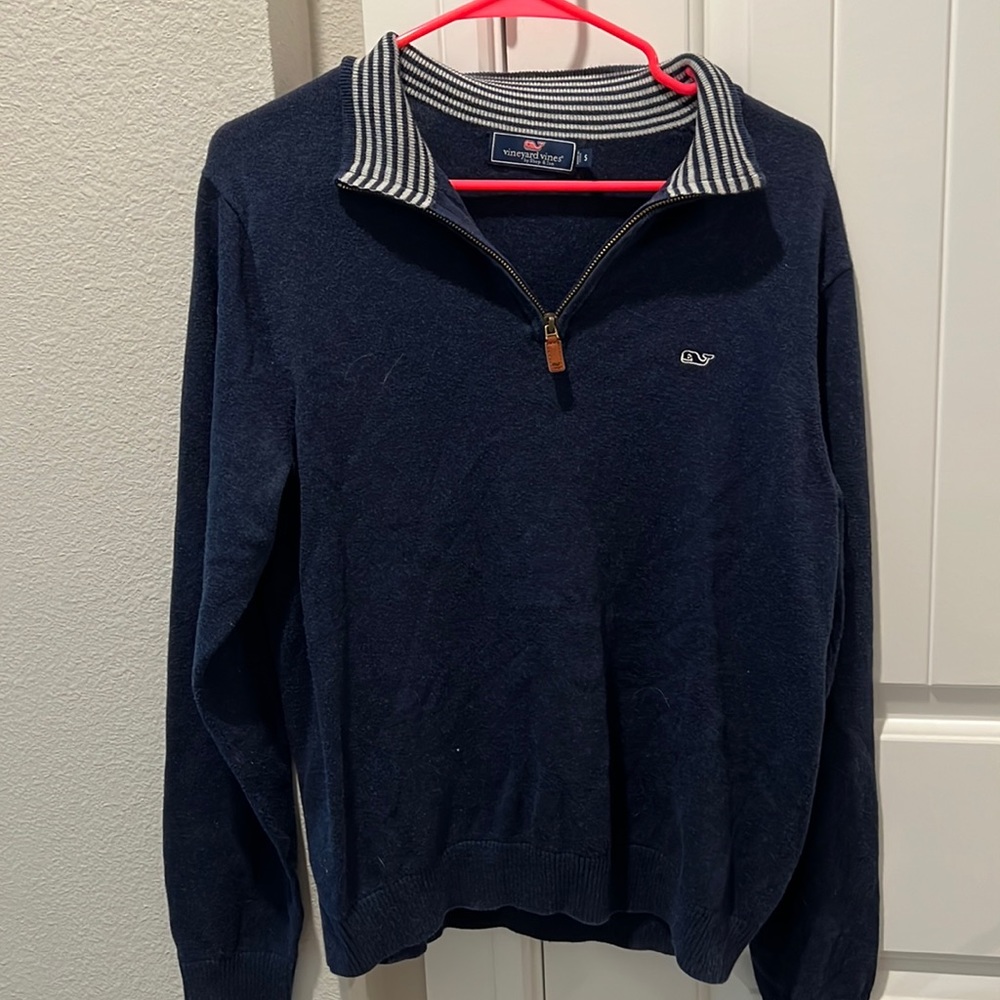 Mens quarter zip sweater, size S